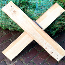 Load image into Gallery viewer, Medium christmas tree with wooden cross
